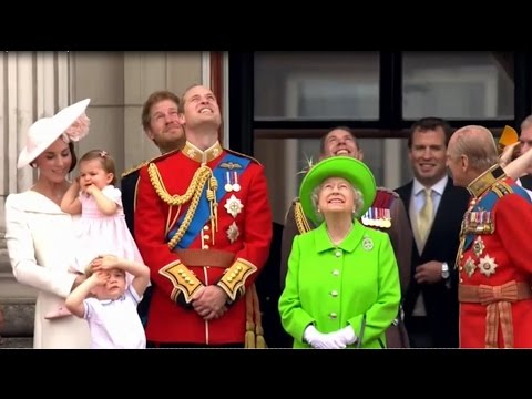 Princess Charlotte makes her Buckingham Palace balcony debut  (June 11, 2016)