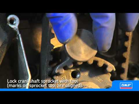 SKF Installing an SKF Timing belt kit w/ water pump on a VW Passat 1.9 TDI - uk playlist