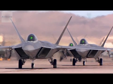 World's Most Advanced Fighter Jet: F-22 Takeoff/Landing