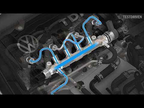 Volkswagen TDI engine animation