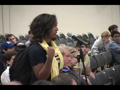 David Horowitz and a leftist student at UCSD May 19, 2010