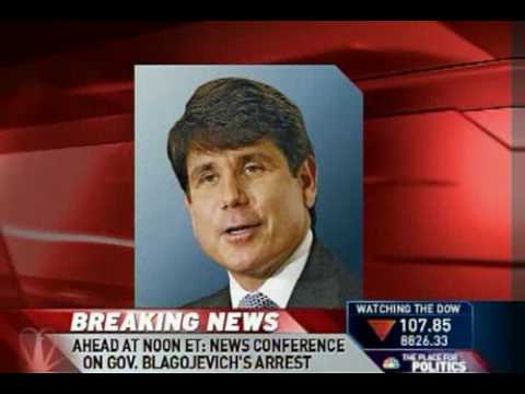 Illinois Governor Rod Blagojevich arrested