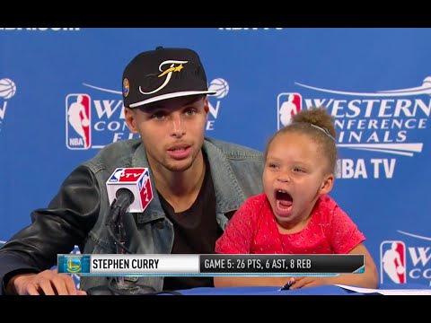 Stephen Curry's Daughter DOMINATES Postgame Press Conference