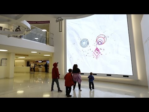 Interactive Media Wall at Boston Children's Hospital