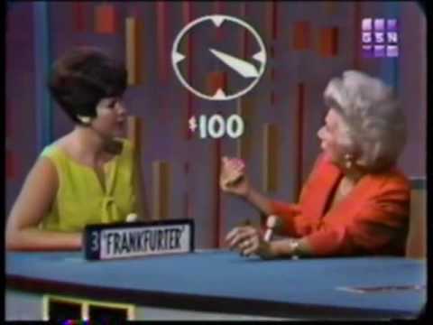 Password -- Bea Benaderet/Eddie Albert -- Celeb accidently said the word & clueless on the word