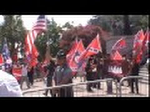 KKK and Black Panthers fight at protest (South Carolina)