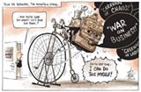 'Cartoon of the Day: David Pope with Tour de Ausvotes. More political cartoons here http://www.theage.com.au/federal-politics/cartoons'