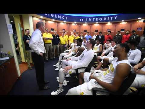 Michigan head coach John Beilein in the locker room following Michigan's win against Maryland