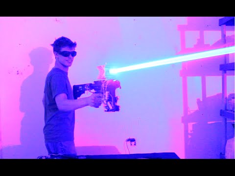 My Homemade 40W LASER SHOTGUN!!!!!