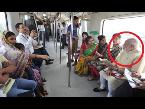 LIVE: Narendra Modi travels by Delhi METRO with co-passengers