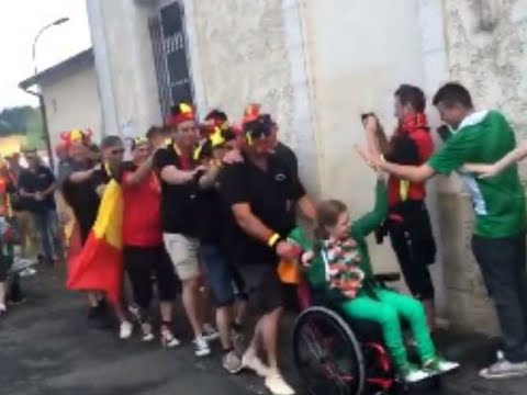 Major appreciation for Belgians Fans wonderful little gesture for a young Irish girl