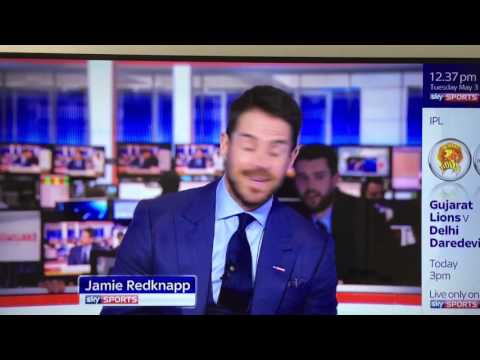 Jamie Redknapp pranked on skysports news