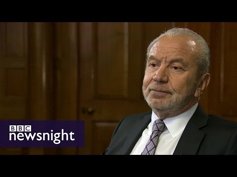 Alan Sugar talks Donald Trump, Labour Party and business - BBC Newsnight