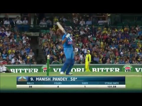 IND VS AUS 5th ODI 2016 Highlights