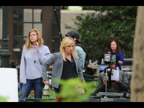 Pregnant Kelli Giddish. Set of Law & Order. 09/22/2015.