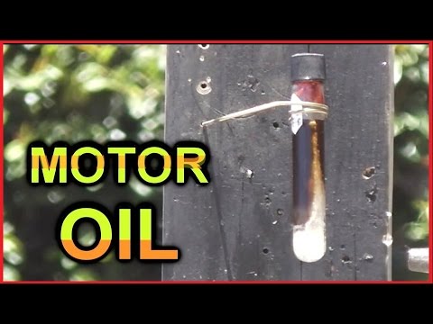 Test Tube Torture Test:  MOTOR OIL