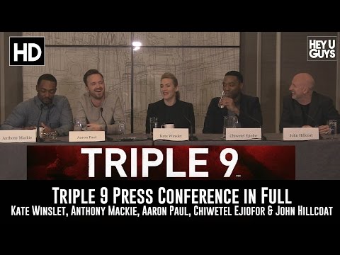 Triple 9 Press Conference in Full (Kate Winslet, Anthony Mackie, Aaron Paul, Chiwetel Ejiofor)