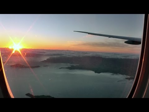 Air New Zealand 777-319ER LAX-AKL inflight Takeoff and Landing Gate to Gate