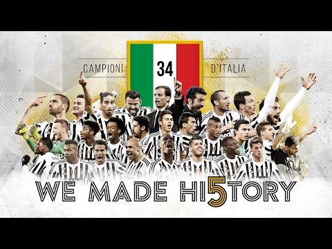 Juventus, Scudetto 2015/16: WE MADE HI5TORY!!!!!