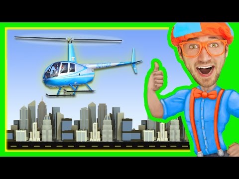 1 Hour of Blippi Videos | Helicopters and More!