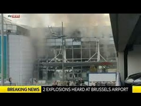 Terrorist attacks Brussels Belgium Airport & Metro Station rush hour Breaking News March 2016