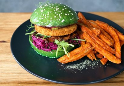 Fitzroy vs St Kilda in the battle of the vegan burger