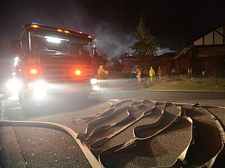 Fire has destroyed the community centre at the Tudor Village retirement home in Lilydale. CFA and MFB firefighters, SES and Police were at the village dealing with the emergency.