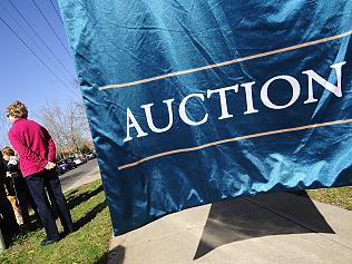 Generic image of various auctions in Canterbury, Melbourne. Real estate. House auction. Flag.