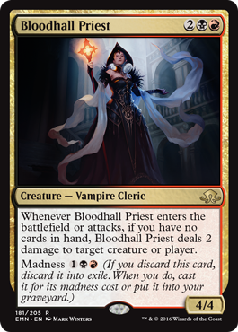 Bloodhall Priest; spoilers from Wizards of the Coast for Magic: The Gathering set Eldritch Moon