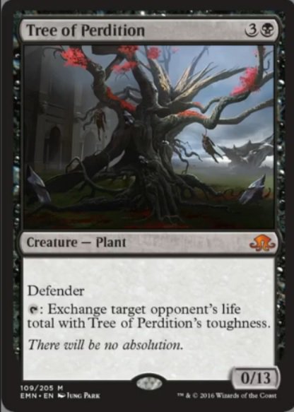 Tree of Perdition; MTG Salvation spoiler from Wizards of the Coast for Magic: The Gathering set Eldritch Moon