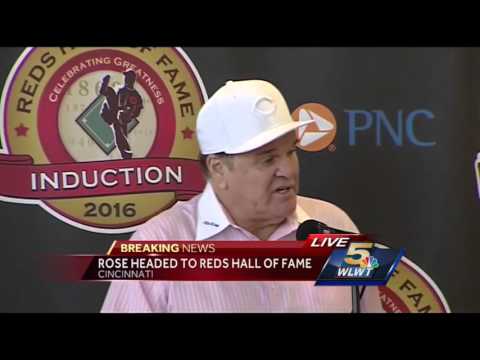 Watch: Reds announce Pete Rose's induction into Reds' Hall of Fame