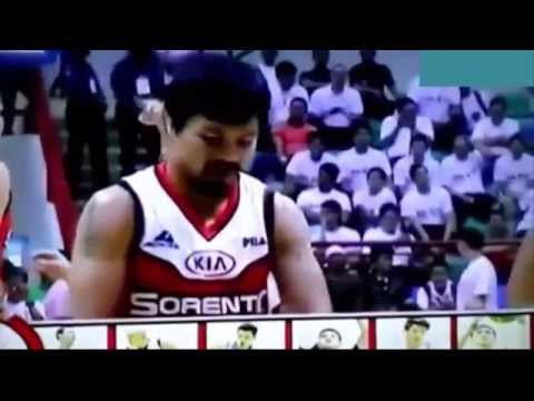 Manny Pacquiao playing Basketball in Philippines