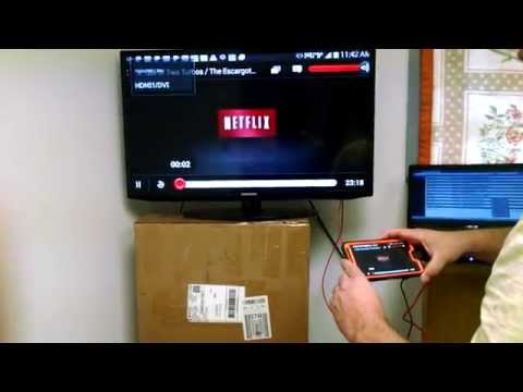 MHL Micro USB to HDMI Mobile Converter Adapter Video Demo - First Look