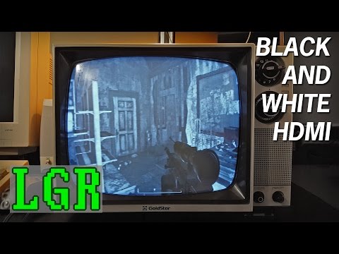 LGR - HDMI on a Black & White TV