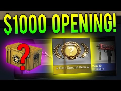 HUGE $1000 CS:GO Gamma Case Opening! +Big Wild Bets!