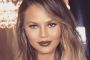 Model and new mum Chrissy Teigen with her new "in-between" hair style.