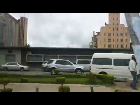 Driving Through Down Town Lusaka, Zambia