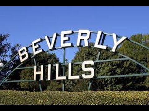 BEVERLY HILLS, driving through this world famous area,  California (USA)