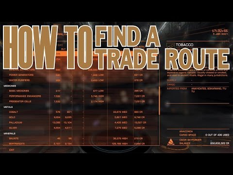 Elite: Dangerous. How to find a trade route