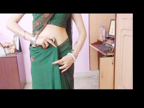 How To Drape Indian Saree And Look Lean/Mumtaj Style Sari Wearing Tutorial To Look Slim/Wrap/Hold