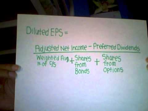 ACCT. 302: How to Calulate EPS and Diluted EPS