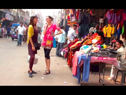 New Delhi Street Walk - Market Bazar - India