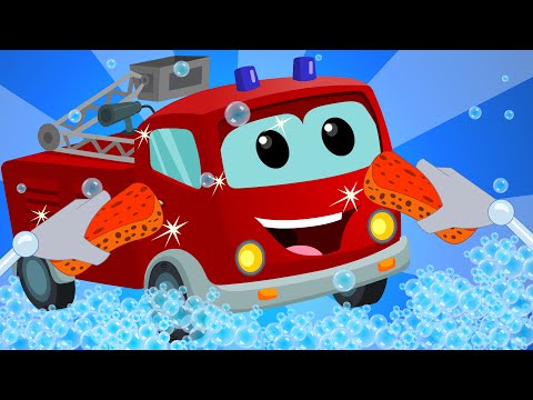 Fire Truck | Car Wash | Video for Children