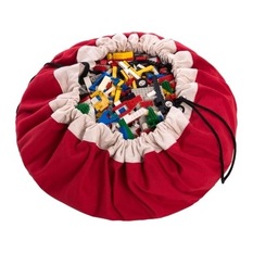 Tapis - Sac de Rangement - Rouge uni - Tapis Fantaisie