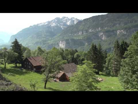 Lucerne to Interlaken Swizerland by train through the Brunig Pass