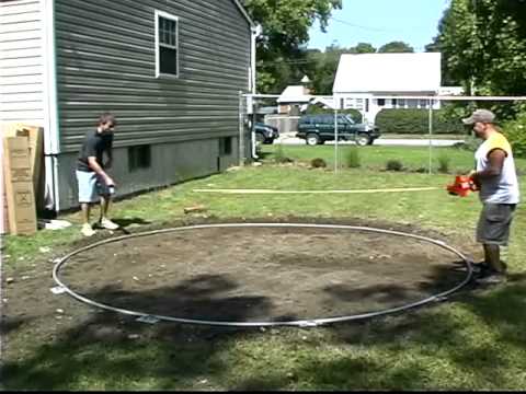 Do-It-Yourself Round Above Ground Swimming Pool Installation - 1 of 2