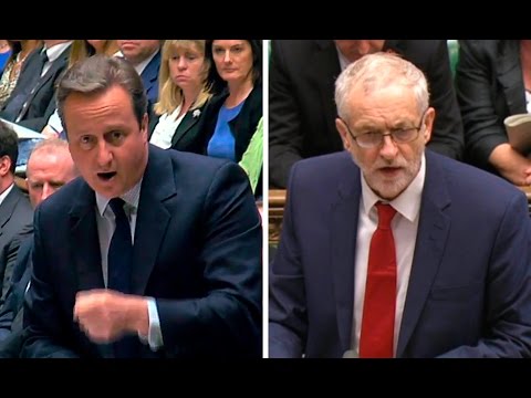 David Cameron tells Jeremy Corbyn: 'For heaven's sake man, go!'