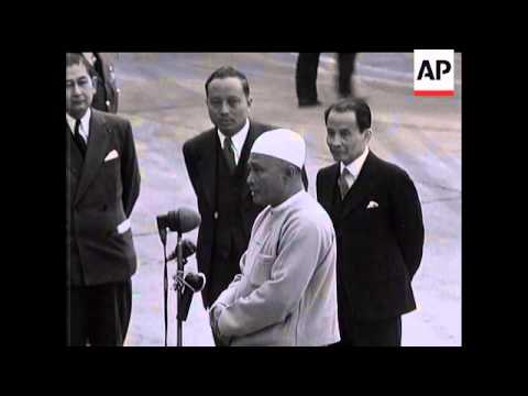 ARRIVAL OF THE BURMESE PREMIER U NU