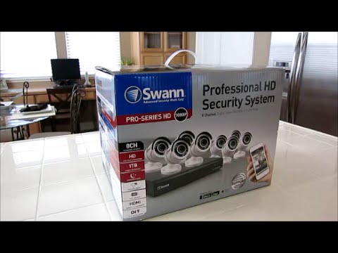 New 8 Channel 1080P Swann security system Install Review & Unboxing