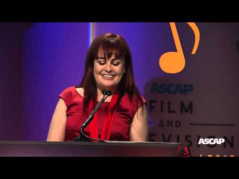 Deborah Lurie accepts the ASCAP Shirley Walker Award